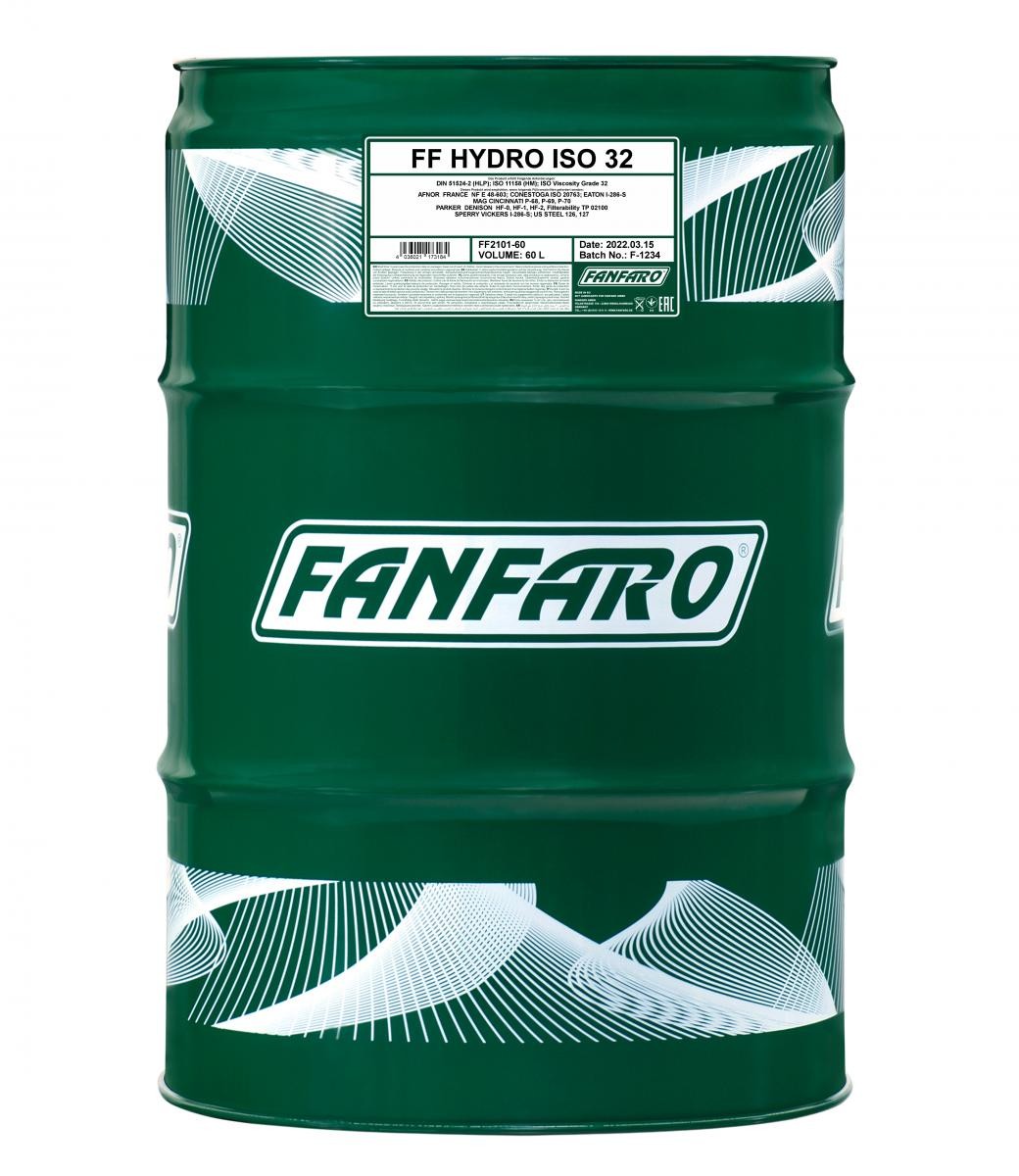 FANFARO Hydraulische olie FF2101-60 FANFARO Hydraulische olie NISSAN Hydro, ISO 32 FF2101-60