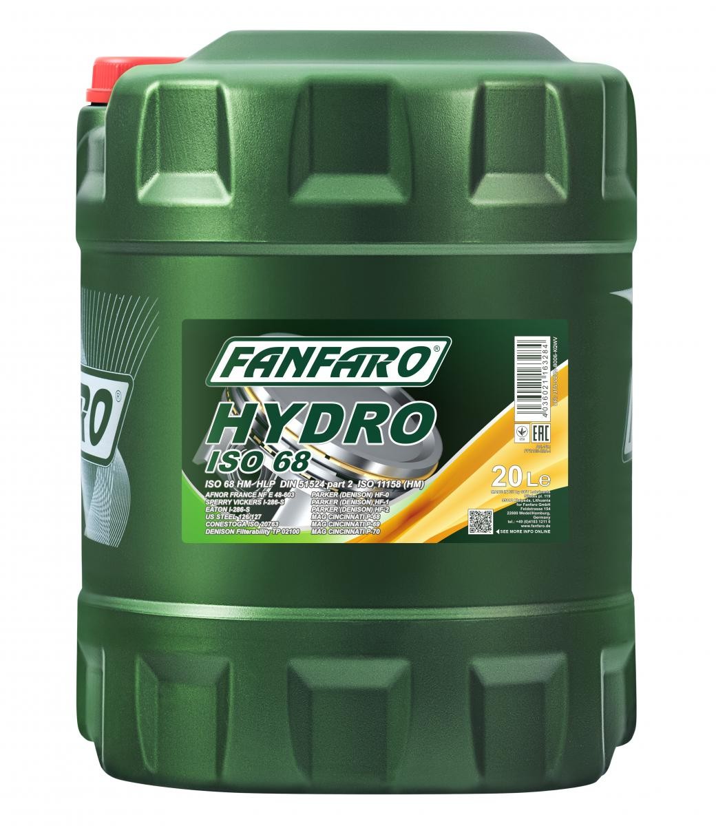 FANFARO Hydrauliikkaöljy FF2103-20 FF2103-20 FANFARO Hydro ISO 68 Hydrauliikkaöljy JEEP PATRIOT