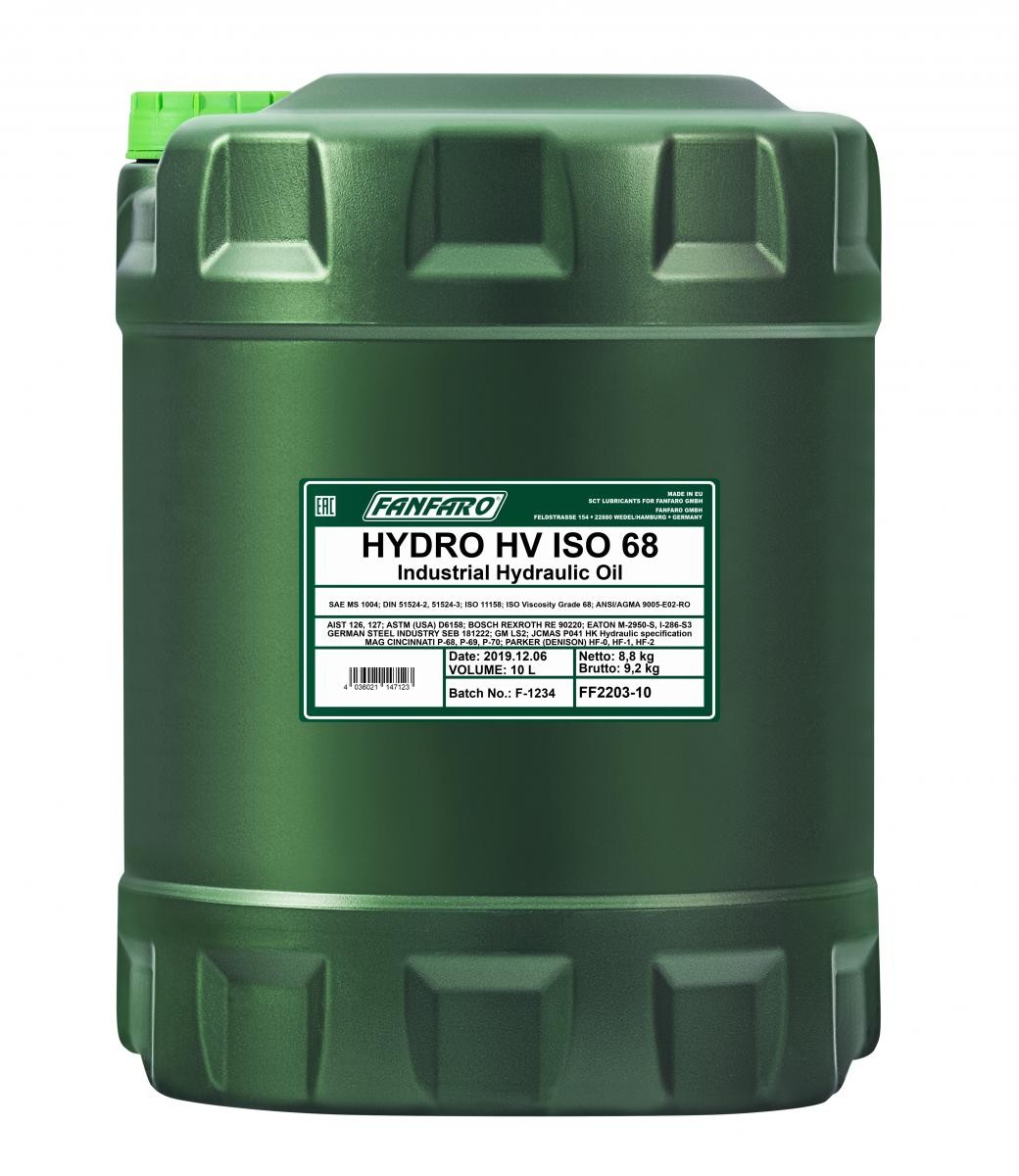 FANFARO Olio idraulico FF2203-10 FF2203-10 Olio impianto idraulico FANFARO Iveco