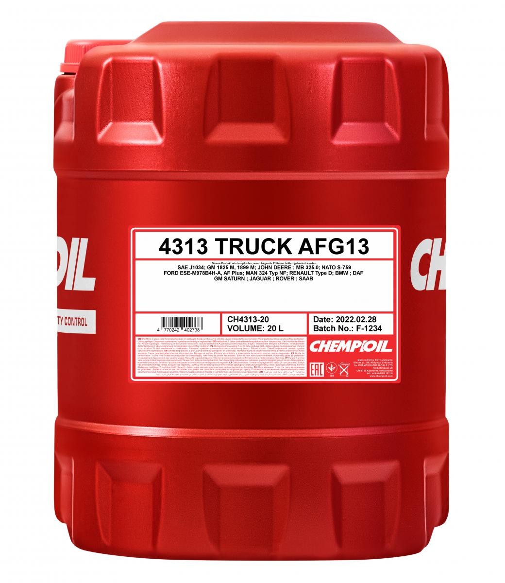 CHEMPIOIL Antifrīzs CH4313-20 CHEMPIOIL CH4313-20 Antifrīzs VW Touran 5t cena