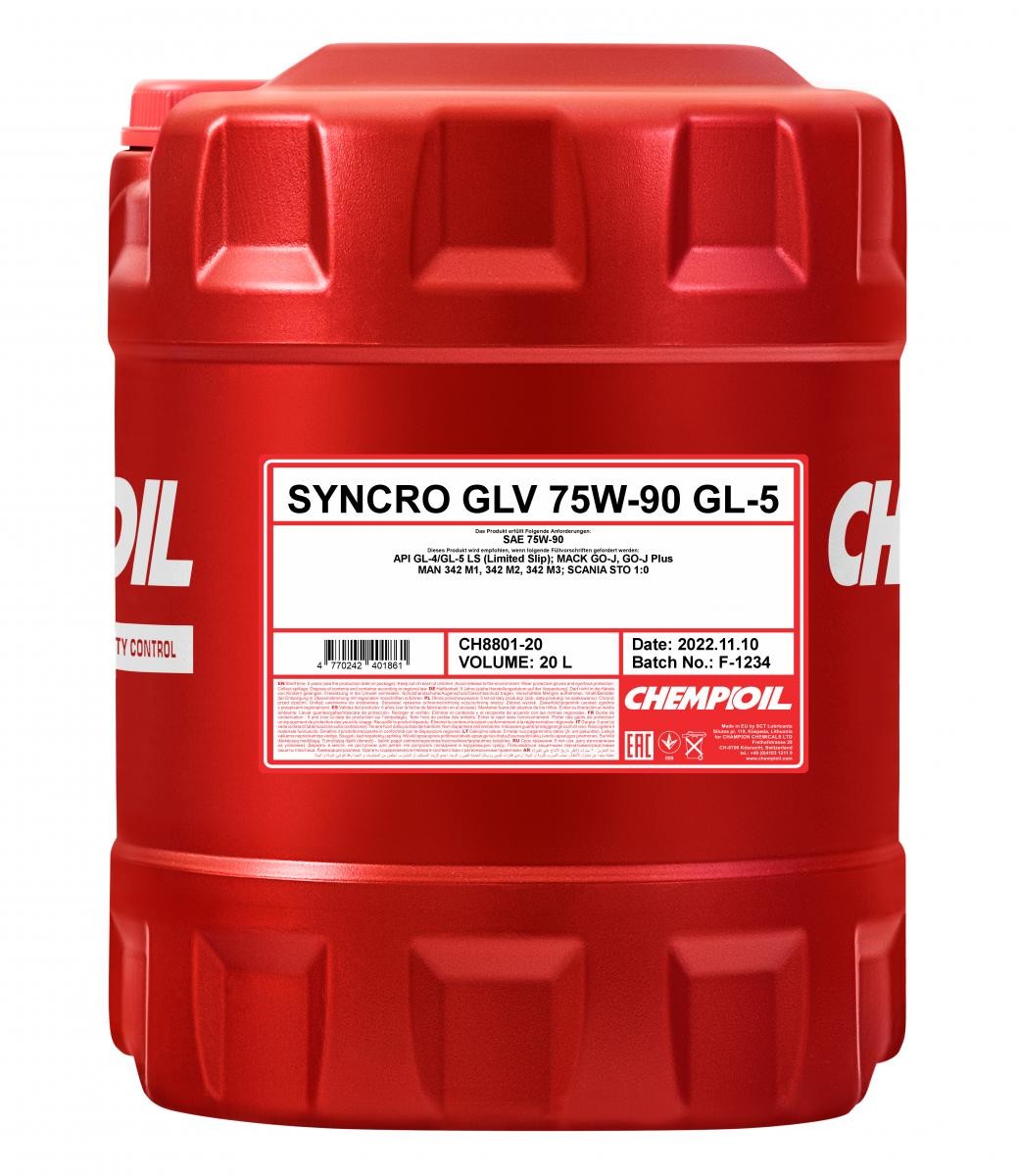 CHEMPIOIL Gearolie CH8801-20 CHEMPIOIL CH8801-20 Transmissionsolie Piaggio Porter Van billig