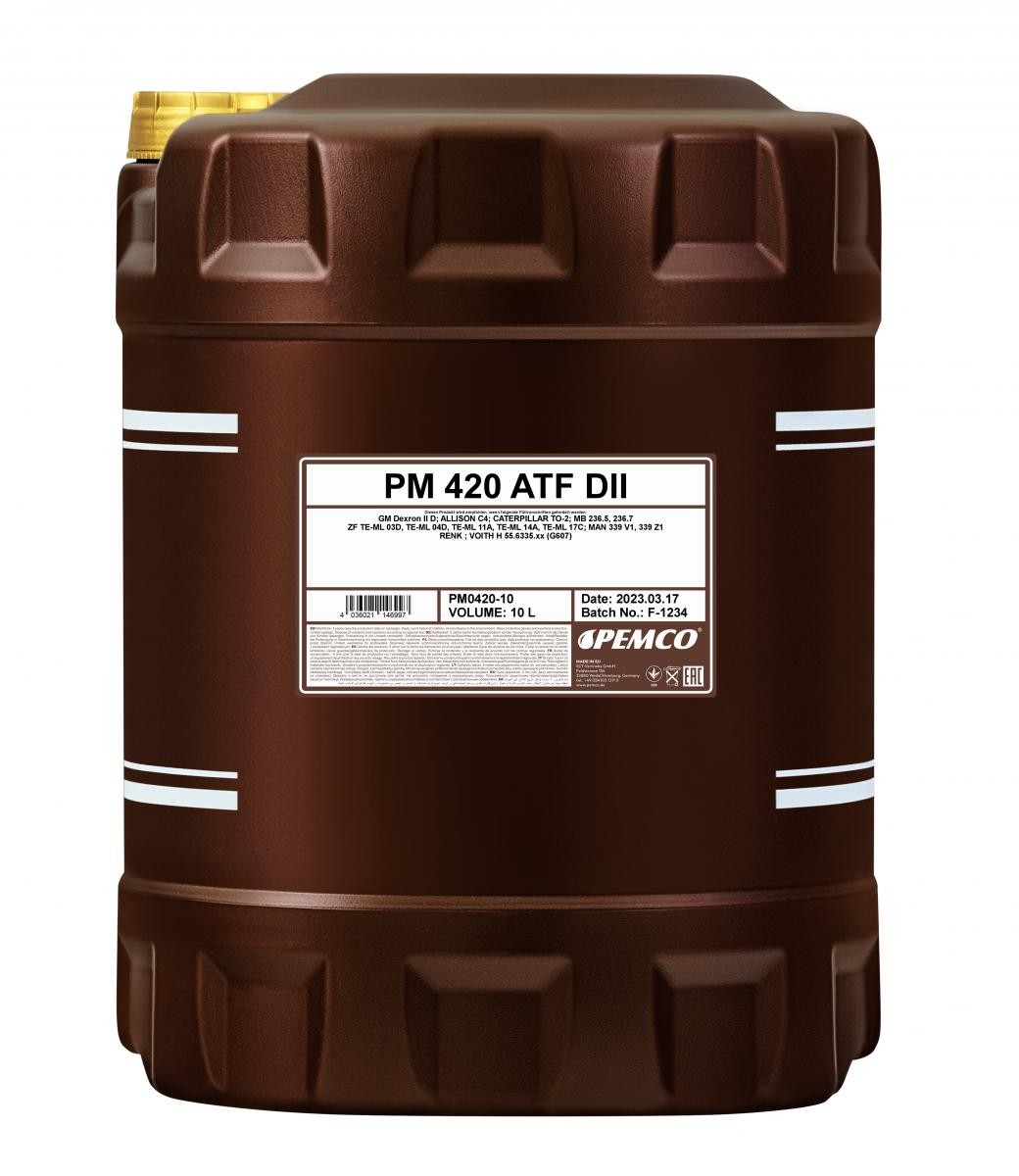 PEMCO Gearkasseolie automatik PM0420-10 ATF olie PEMCO COMBO PM0420-10 billig