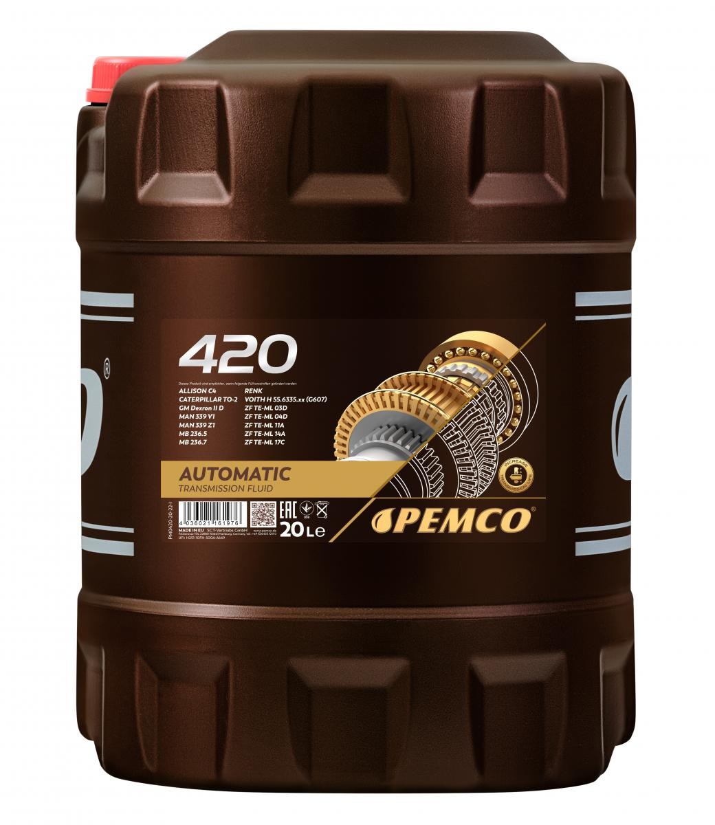 PEMCO Olje automatgir PM0420-20 ATF olje PEMCO XANTIA PM0420-20 billige