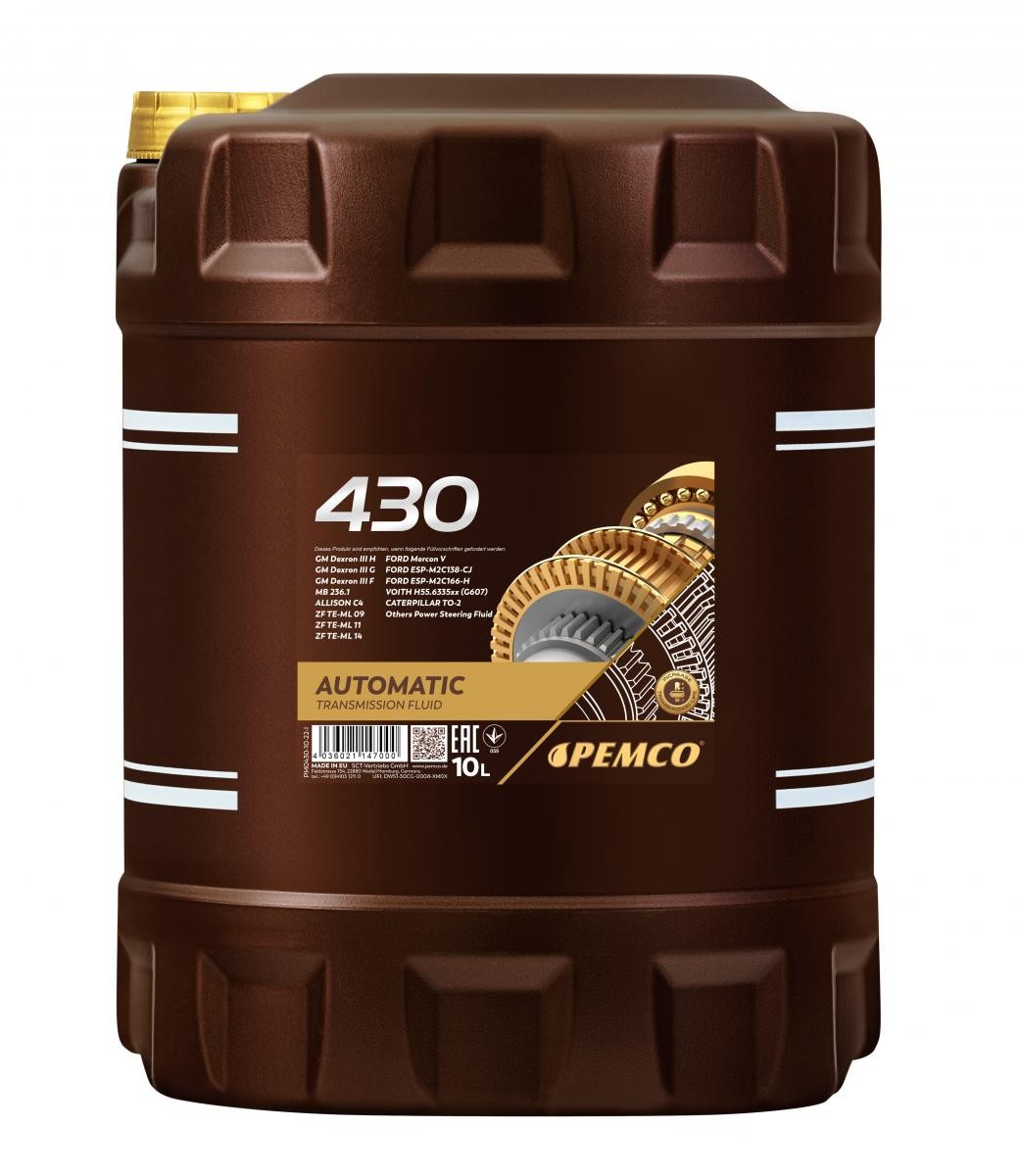 PEMCO Gearkasseolie automatik PM0430-10 PM0430-10 iMATIC 430 ATF DIII Automatgearkasse olie MERCEDES-BENZ R-klasse PEMCO