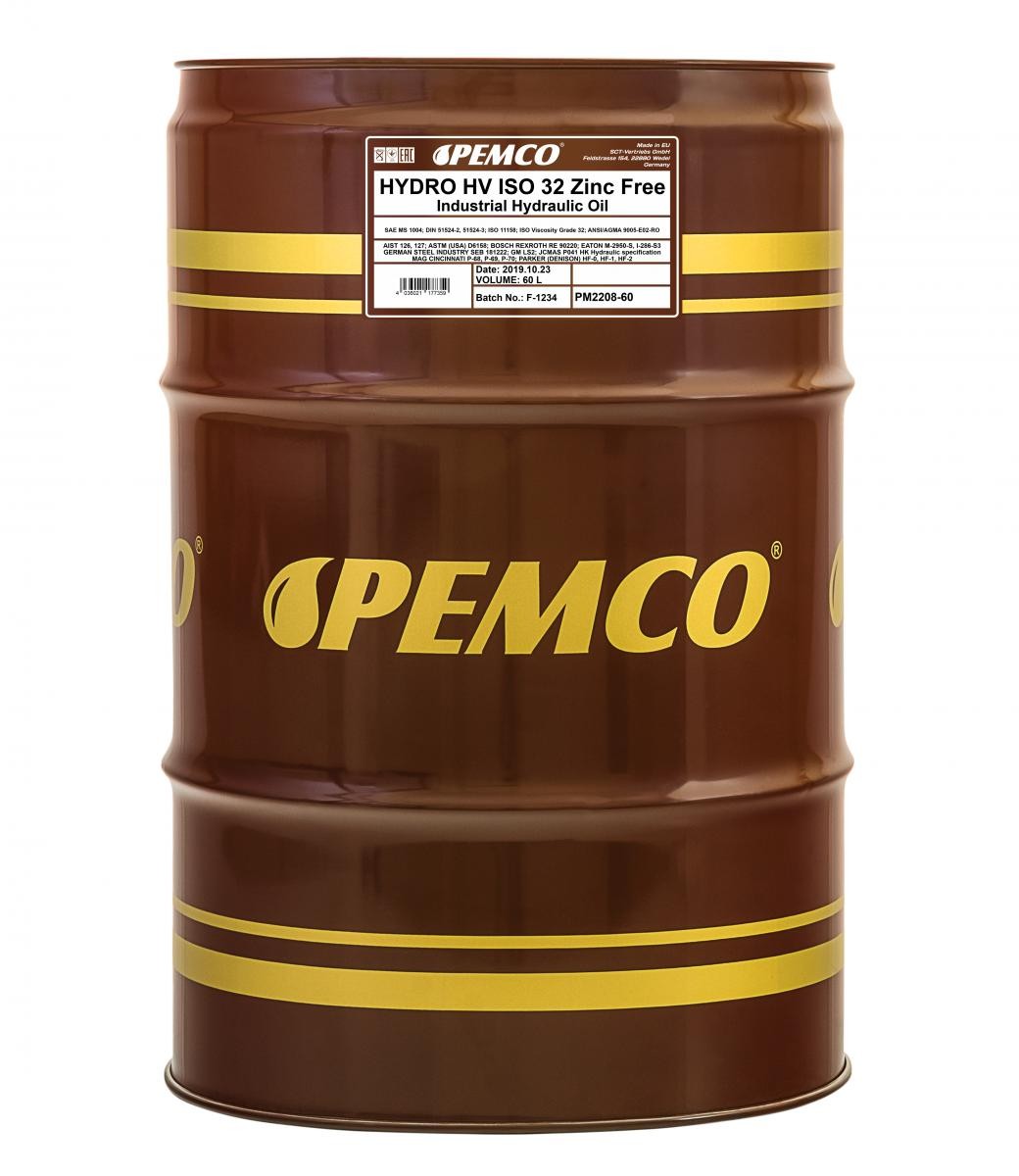 PEMCO Hydraulic Oil PM2208-60 PM2208-60 PEMCO hydraulic oil for PORSCHE