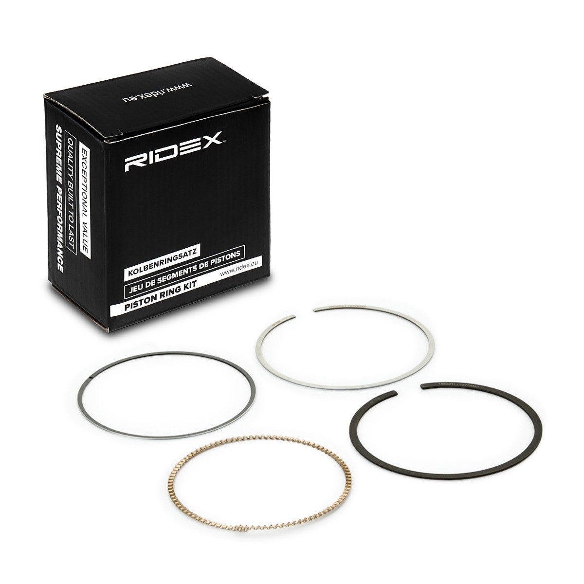 RIDEX Zuigerveerset 444P0016 Zuigerringen RIDEX NEW BEETLE 444P0016 goedkoop