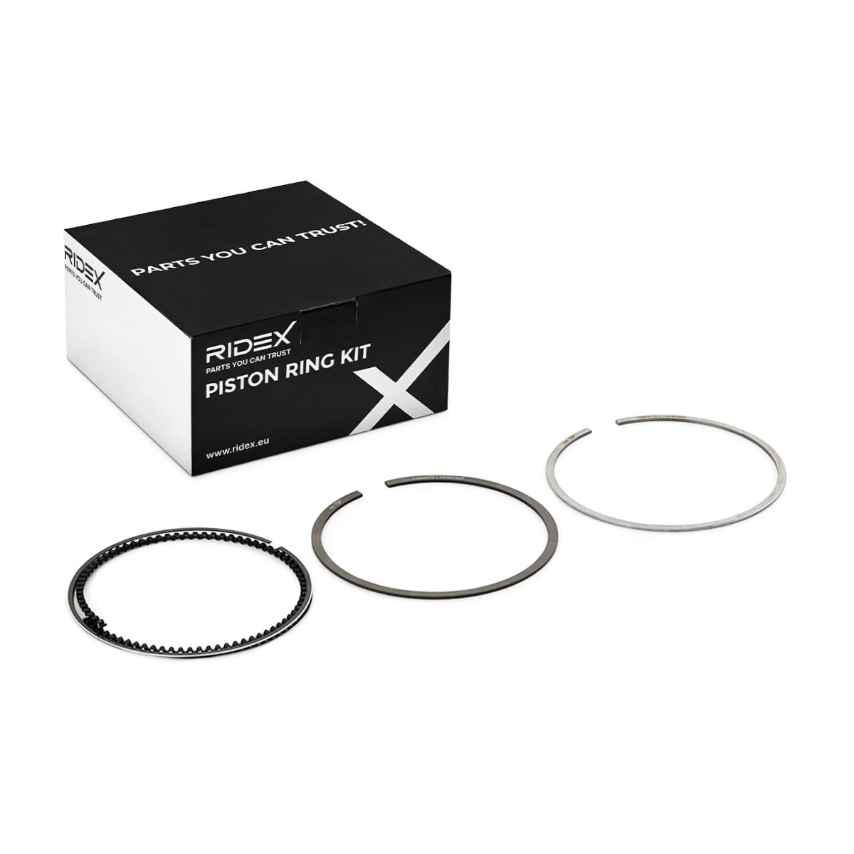 RIDEX Stempelringsett 444P0053 444P0053 Stempelringer NISSAN MICRA RIDEX