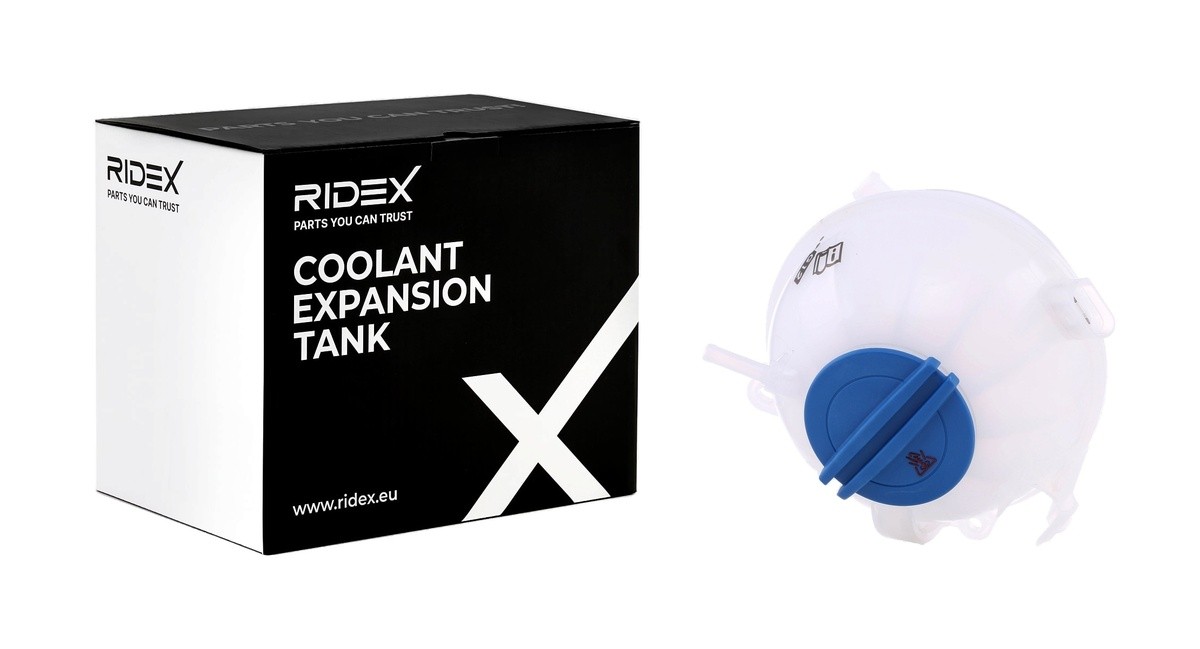 RIDEX Kompensācijas tvertne, Dzesēšanas šķidrums 397E0156 Kompensācijas tvertne dzesēšanas šķidrums RIDEX YETI 397E0156 lēti