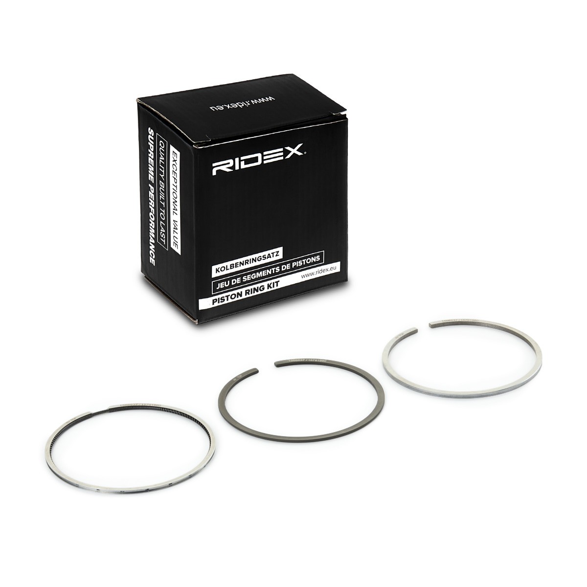 RIDEX Zuigerveerset 444P0062 Fiat GRANDE PUNTO Zuigerveer RIDEX 444P0062