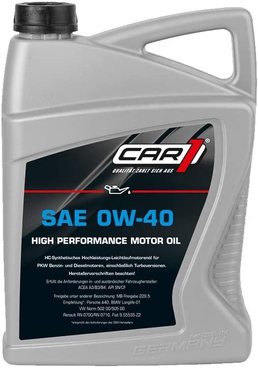 CAR1 Engine oil CO 1019 Audi A4 CAR1 engine oil CO1019