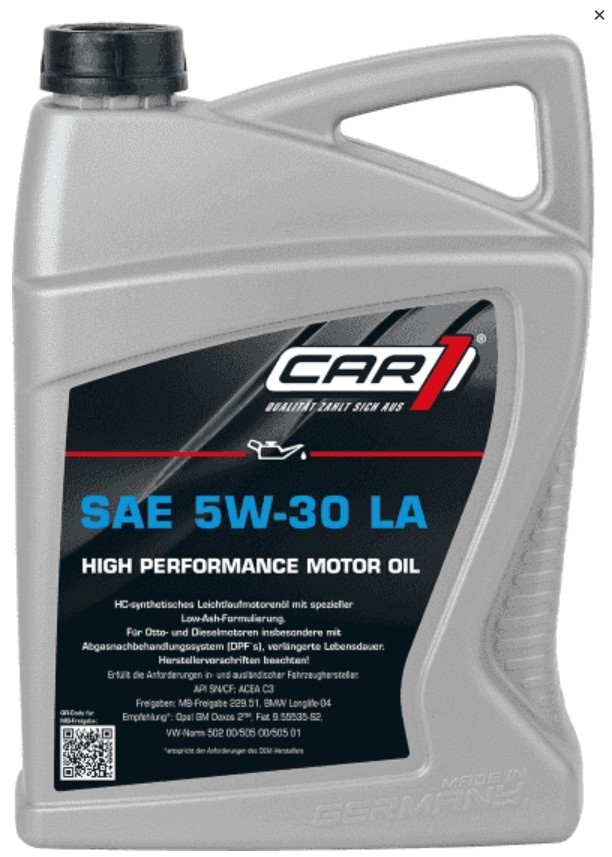 CAR1 Motorolie CO 1029 Motor oil CAR1 Citroën XSARA LA CO 1029
