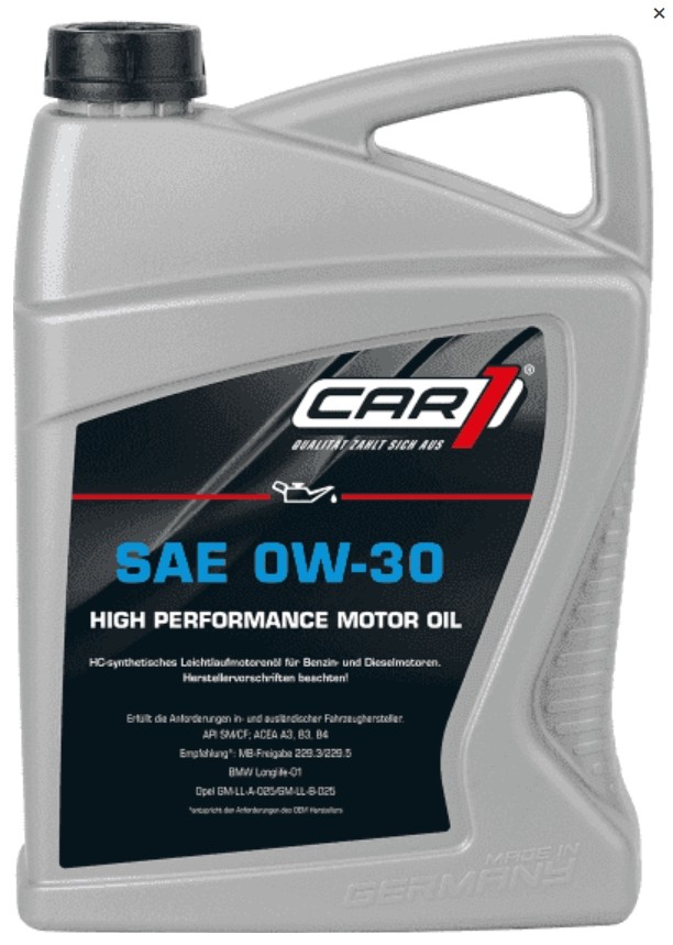 CAR1 Engine oil CO 1039 CO 1039 CAR1 engine oil for AUDI A4