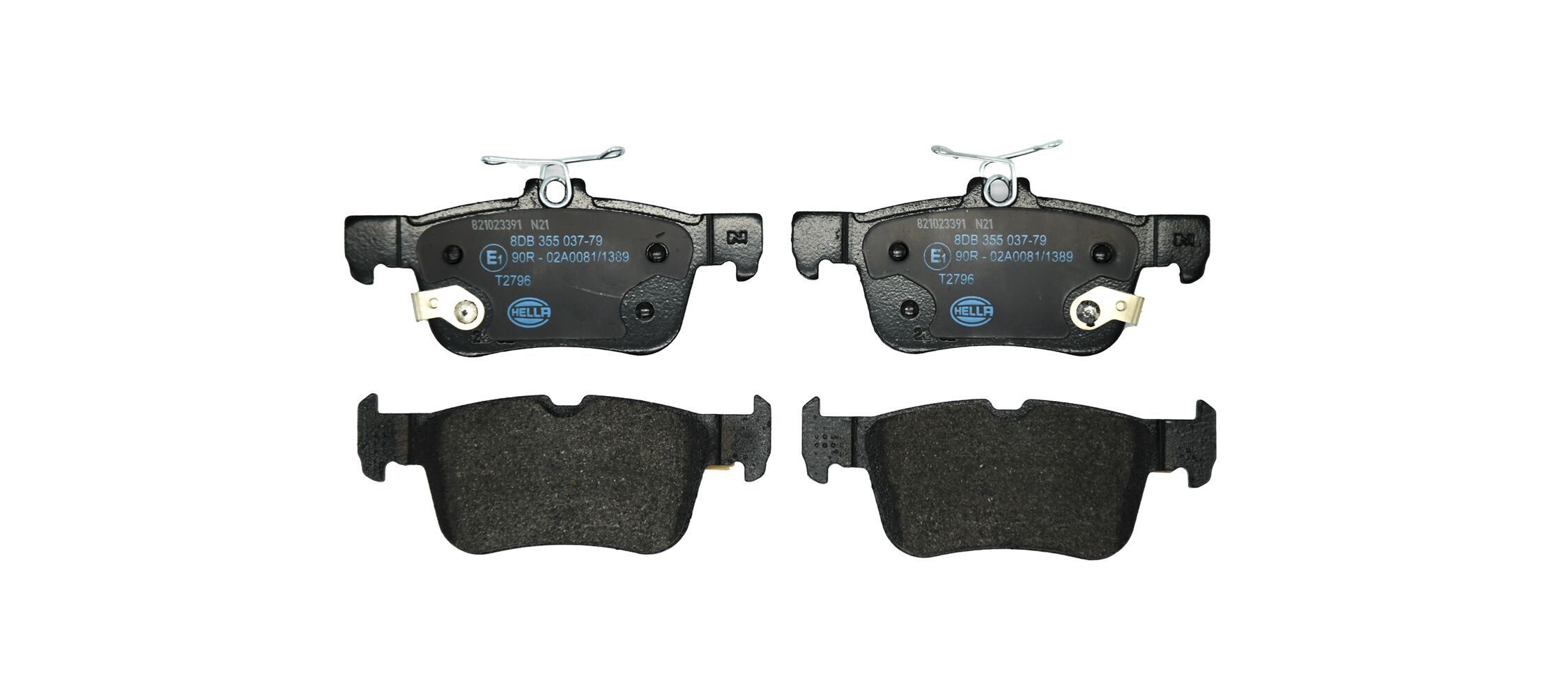 HELLA Plaquettes de frein 8DB 355 037-791 HELLA 8DB 355 037-791 Plaquettes de frein FORD Galaxy Mk3 (CK) MPV 2.0 TDCi 180 CV 2015
