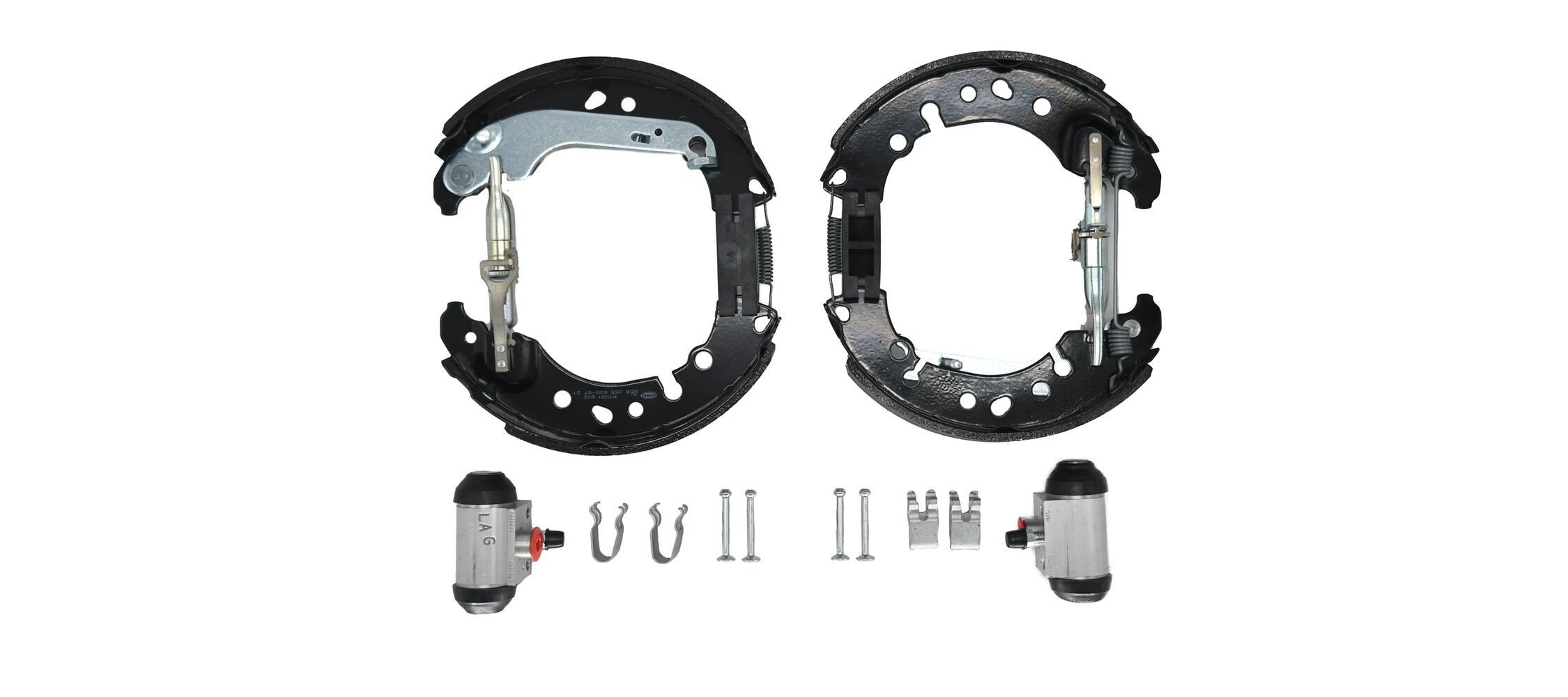 HELLA Bremsesæt, trommelbremser 8DB 355 038-071 HELLA 8DB 355 038-071 Transit Mk3 Van (VE6) Bremsesæt, trommelbremser originale pris