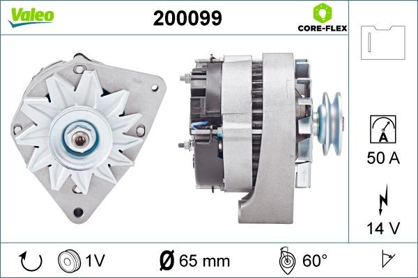 VALEO Ģenerators 200099 VALEO 200099 Ģenerators Peugeot 309 2 cena