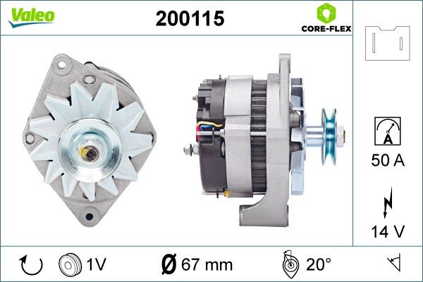 VALEO Dynamo / Alternator 200115 VALEO 200115 Dynamo Renault Trafic Bus T5 prijs