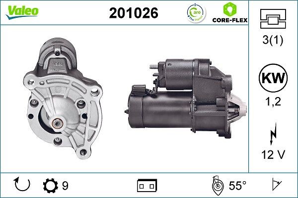 VALEO Motorino avviamento 201026 VALEO 201026 Motorino avviamento Peugeot 205 I originale prezzo