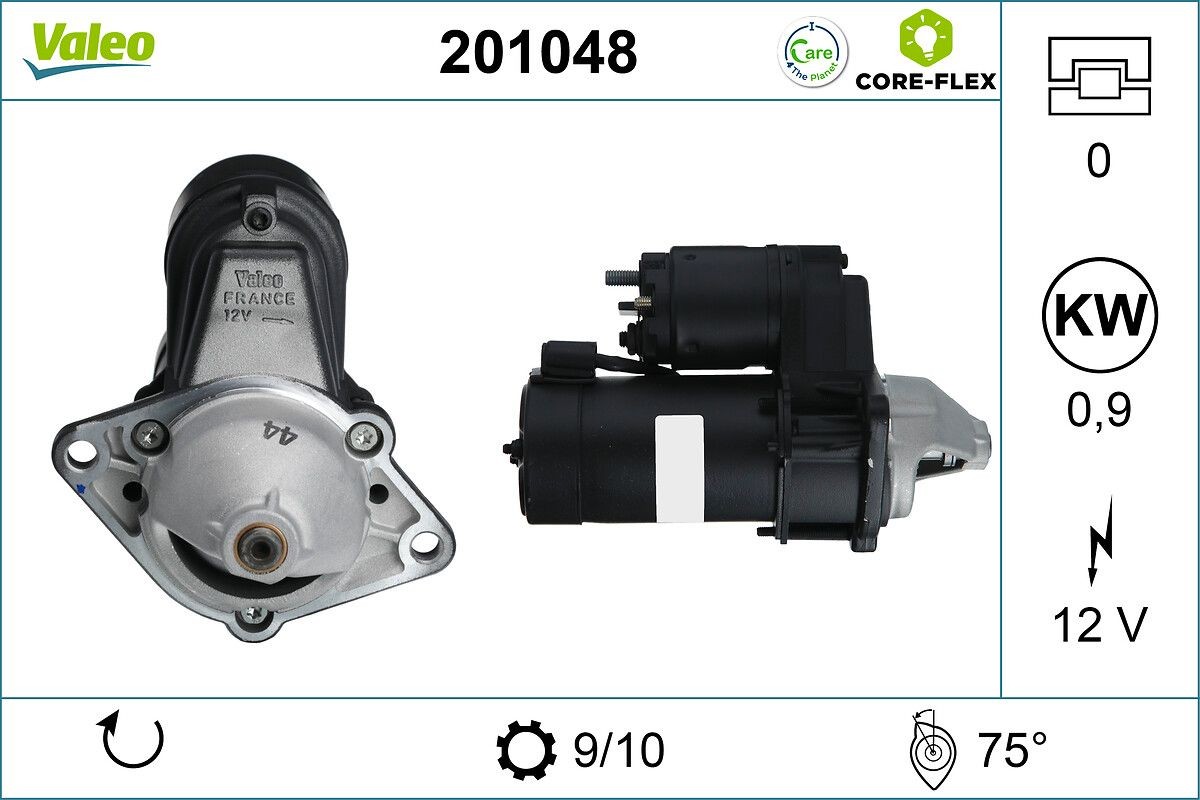 VALEO Starter 201048 VALEO Starter motor 201048 erfaring