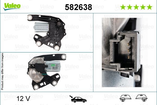 VALEO Stikla tīrītāju motors 582638 582638 Stiklu tīrītāju mehānisma motors FIAT TEMPRA VALEO