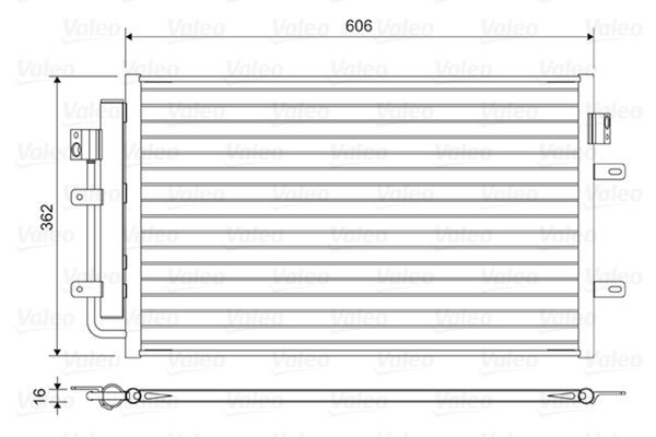VALEO Kondensator, klimaanlegg 822551 VALEO 822551 originale Radiator AC CHEVROLET UPLANDER pris