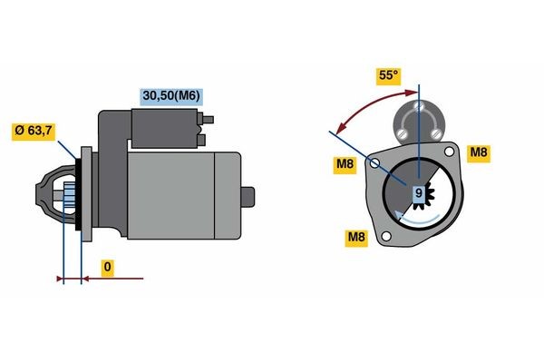 BOSCH Προβολείς ομίχλης 0 318 428 004 0 318 428 004 Φώτα ομίχλης Volkswagen CRAFTER BOSCH