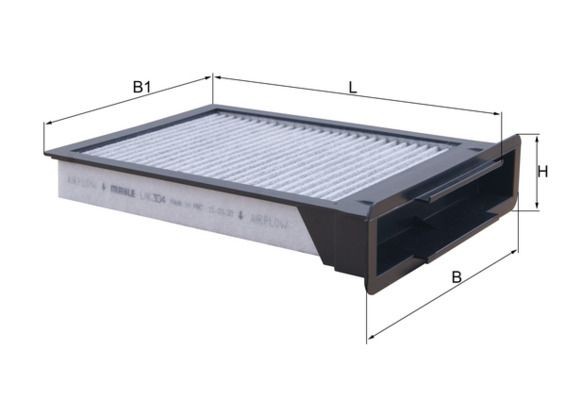 KNECHT Pollenfilter LAK 304 LAK 304 KNECHT Pollenfilter Smart billig