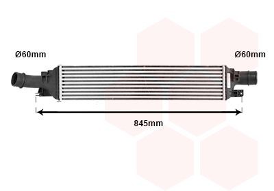 VAN WEZEL Intercooler 03004358 03004358 VAN WEZEL intercooler för turbo CHEVROLET SILVERADO