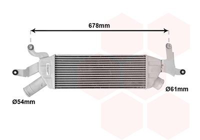 VAN WEZEL Intercooler 09014703 Intercooler VAN WEZEL EVASION 09014703 billig