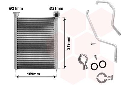 Kachelradiateur, interieurverwarming VAN WEZEL 30016704 VAN WEZEL 30016704: Warmtewisselaar Mercedes M-Klasse 2000