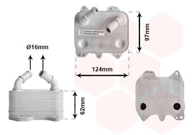 VAN WEZEL Ölkühler 58013711 58013711 Ölkühler VAN WEZEL VW CADDY