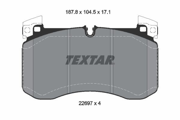 TEXTAR Brake pad set 2269701 TEXTAR 2269701 GLE Coupe (C167) racing brake pads price