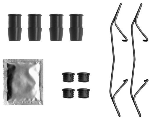 TEXTAR Toebehoren 82551200 Remklauw geleideset CHEVROLET TEXTAR 82551200