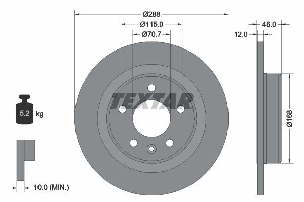 TEXTAR Disque de frein 92314603 TEXTAR 92314603 Disque de frein sport Insignia B Sports Tourer Van / Break (Z18) d'origine prix