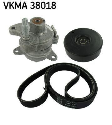 SKF Poly V-riem set VKMA 38018 Ketting Mercedes A124: Poly V-riem set SKF VKMA 38018
