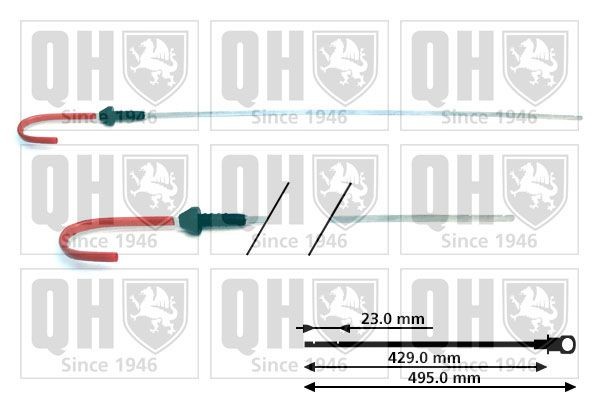 Vareta do nível de óleo QUINTON HAZELL QOD138 QUINTON HAZELL QOD138 Indicador do nível do óleo SUZUKI GRAND VITARA 2023