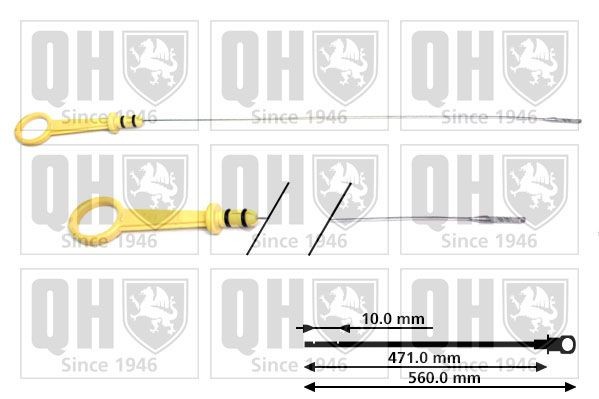 QUINTON HAZELL Mierka hladiny oleja QOD143 QUINTON HAZELL QOD143 Mierka oleja Opel Astra J gtc cena