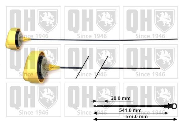 Oliepeilstok QUINTON HAZELL QOD146 QUINTON HAZELL QOD146 Oliepeilstok RENAULT MODUS 2011