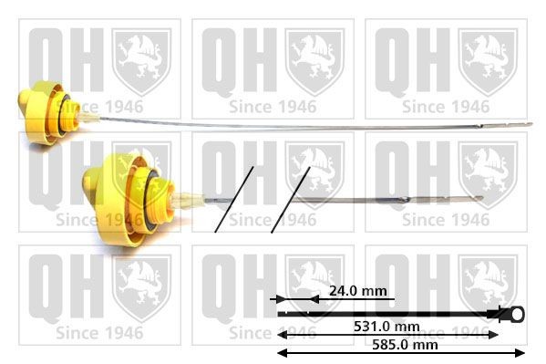 QUINTON HAZELL Mierka hladiny oleja QOD158 QUINTON HAZELL QOD158 originálne Mierka oleja Renault Grand Scenic 3 cena