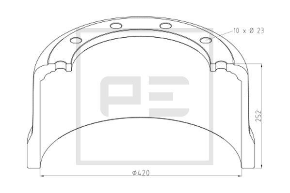 PETERS ENNEPETAL Ταμπούρο 076.107-00A Ταμπούρο PETERS ENNEPETAL X1 076.107-00A φθηνά