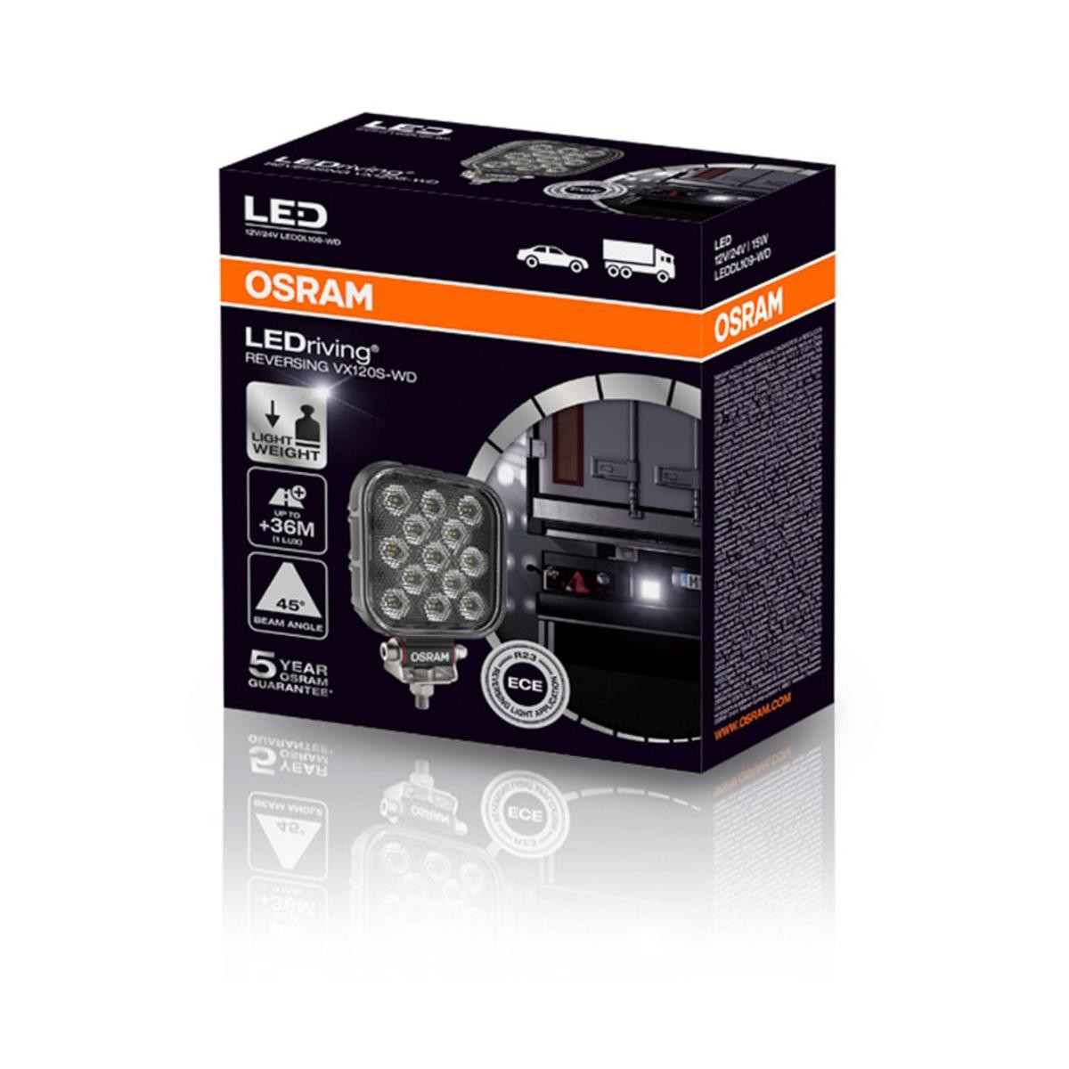 OSRAM Ryggelys LEDDL109-WD OSRAM LEDriving driving lights - Value Series LEDDL109-WD Ryggelys