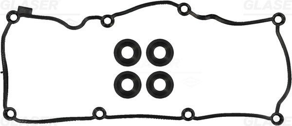 GLASER Tetningssett, topplokkdeksel V90348-00 V90348-00 Ventildekselpakning AUDI 90 GLASER