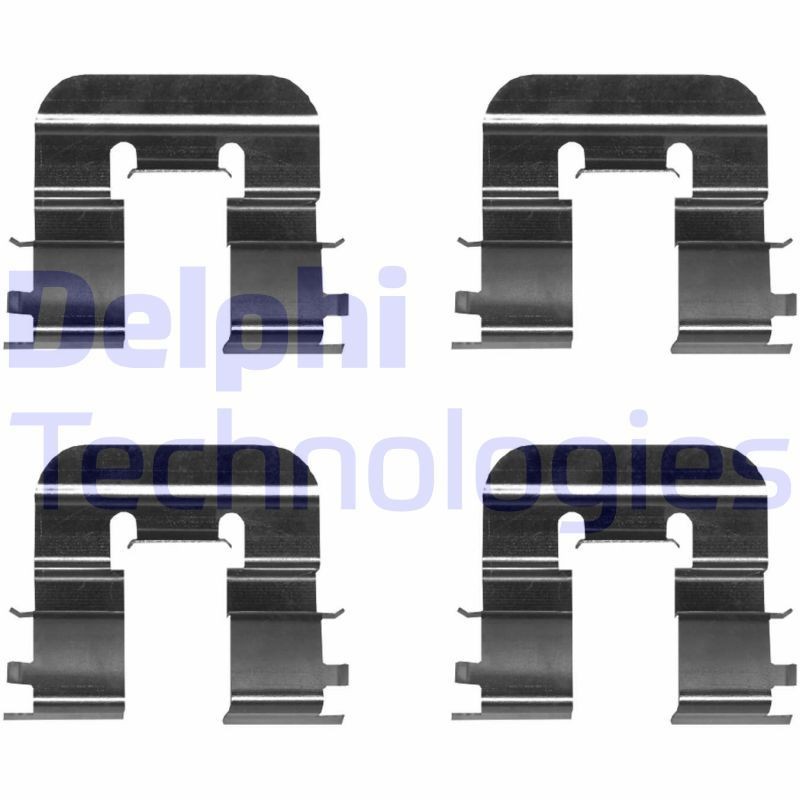 DELPHI Monteringssett, bremseklosser LX0676 Tibehørsett, skivebremse belegg DELPHI GALLOPER LX0676 billige
