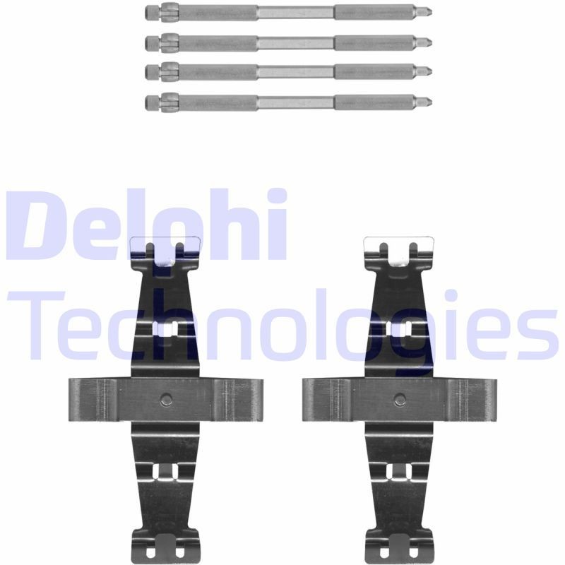 DELPHI Monteringssett, bremseklosser LX0693 Tibehørsett, skivebremse belegg DELPHI HECKFLOSSE LX0693 billige