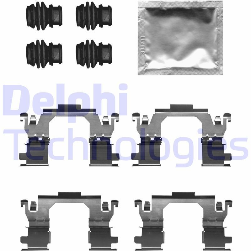 DELPHI Kit d'accessoires, plaquette de frein à disque LX0709 Kit d'accessoires, plaquette de frein à disque DELPHI NISSAN LX0709