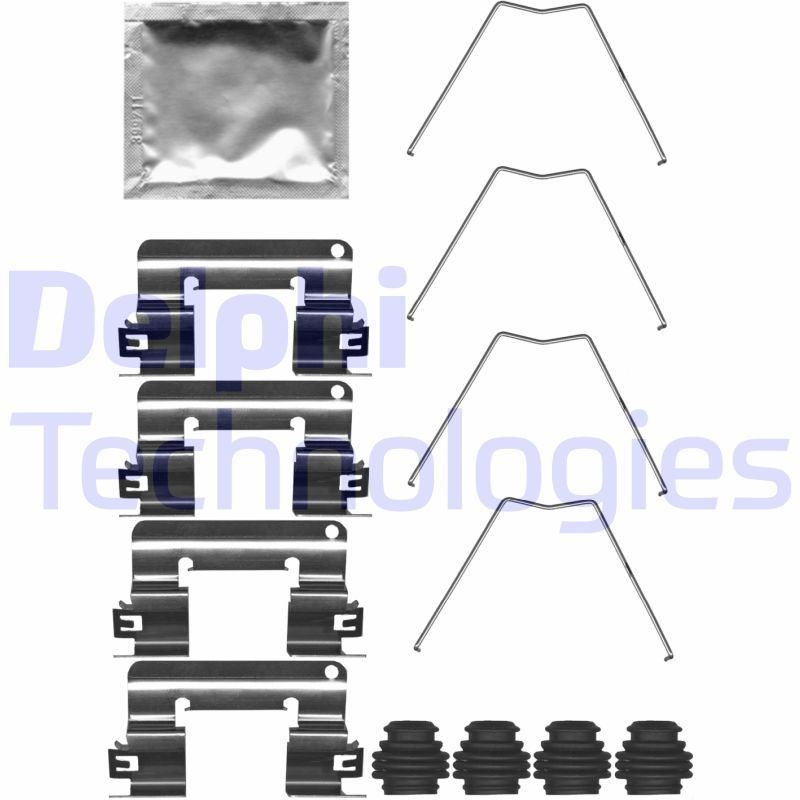 DELPHI Kit d'accessoires, plaquette de frein à disque LX0713 DELPHI LX0713 d'origine Kit d'accessoires, plaquette de frein à disque Hyundai i30 III Break coût