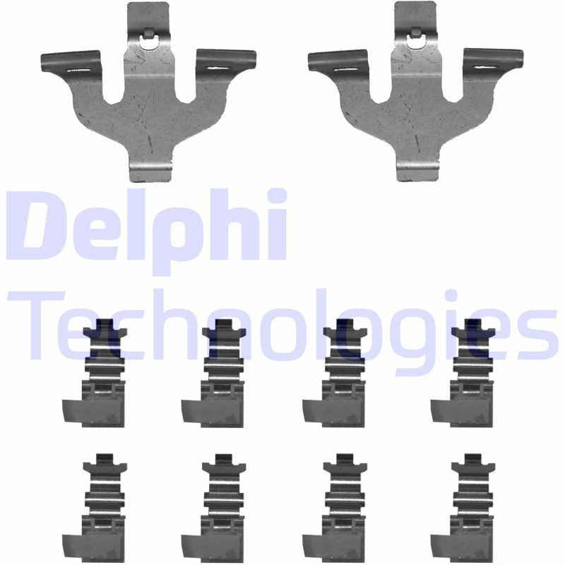 DELPHI Kit d'accessoires, plaquette de frein à disque LX0714 DELPHI LX0714 Kit d'accessoires, plaquette de frein à disque