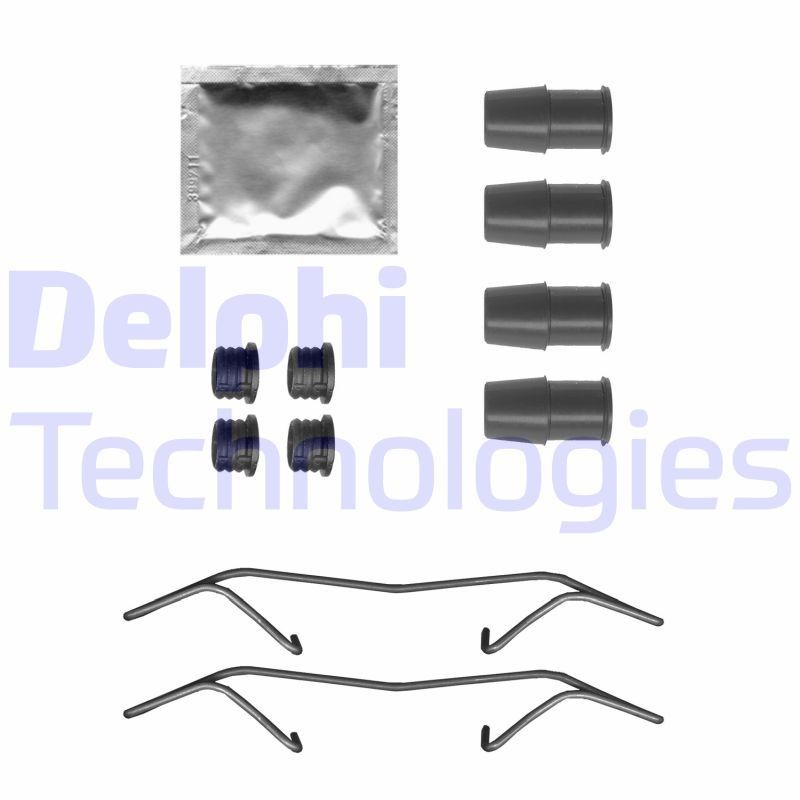 DELPHI Accessoireset, schijfremblok LX0717 LX0717 Accessoireset, schijfremblok CHEVROLET CRUZE DELPHI
