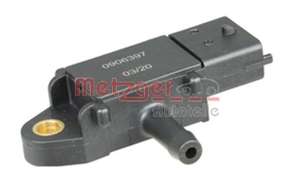 METZGER Capteur, pression des gaz échappement 0906397 Capteur de pression différentielle METZGER ALFA ROMEO 0906397