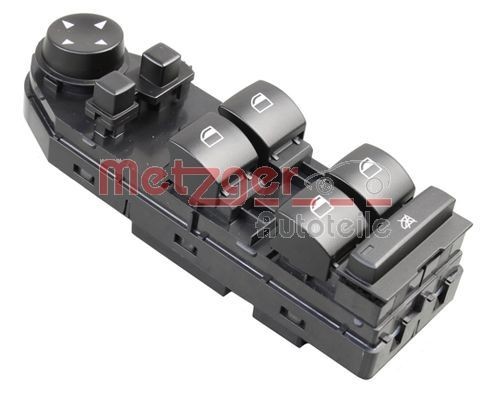 Slēdzis, Stikla pacēlājmehānisms METZGER 0916708 METZGER 0916708: Stikla pacēlāja slēdzis BMW X3 2004