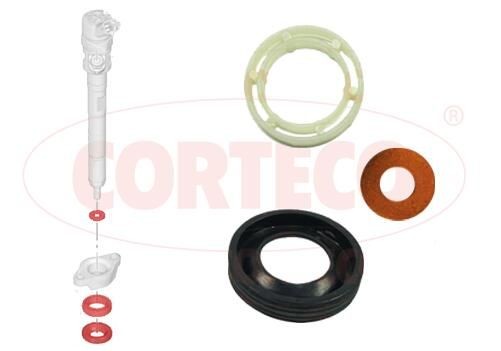 CORTECO Reparationssats, pump- / munstycksenhet 49445011 Byta Reparationssats, insprutningsmunstycke Peugeot Bipper Skåpbil kostnad CORTECO 49445011